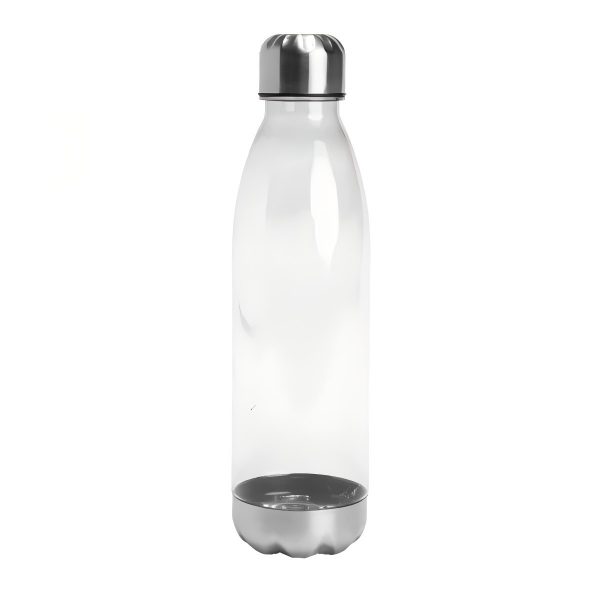 NY8122 transparent drinking bottle with stainless steel - Image 2